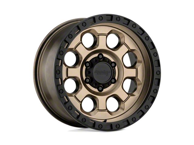 American Racing AR201 Matte Bronze with Black Lip 5-Lug Wheel; 15x10; -44mm Offset (87-90 Dakota)