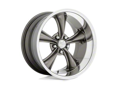 American Racing Boss TT Graphite with Diamond Cut Lip 5-Lug Wheel; 20x10; 2mm Offset (87-90 Dakota)