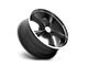 American Racing Boss TT Textured Black with Diamond Cut Lip 5-Lug Wheel; 18x8; 2mm Offset (87-90 Dakota)