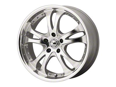 American Racing Casino Silver Machined 5-Lug Wheel; 17x7.5; 45mm Offset (87-90 Dakota)