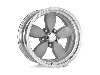 American Racing Classic 200S Vintage Silver Center with Polished Barrel 5-Lug Wheel; 15x10; -44mm Offset (87-90 Dakota)