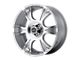 American Racing Dagger Silver Machined 5-Lug Wheel; 17x8; 12mm Offset (87-90 Dakota)