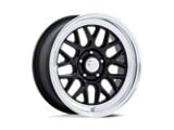 American Racing G-Force Gloss Black with Diamond Cut Lip 5-Lug Wheel; 17x10; 25mm Offset (87-90 Dakota)