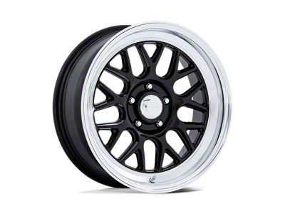 American Racing G-Force Gloss Black with Diamond Cut Lip 5-Lug Wheel; 17x7; 0mm Offset (87-90 Dakota)