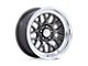 American Racing G-Force Matte Anthracite with Diamond Cut Lip 5-Lug Wheel; 17x10; 25mm Offset (87-90 Dakota)