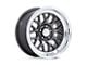 American Racing G-Force Matte Anthracite with Diamond Cut Lip 5-Lug Wheel; 17x7; 0mm Offset (87-90 Dakota)