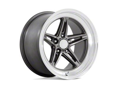 American Racing Groove Anthracite with Diamond Cut Lip 5-Lug Wheel; 18x10; 0mm Offset (87-90 Dakota)