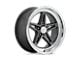 American Racing Groove Anthracite with Diamond Cut Lip 5-Lug Wheel; 18x10; 12mm Offset (87-90 Dakota)