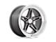 American Racing Groove Anthracite with Diamond Cut Lip 5-Lug Wheel; 18x8; 0mm Offset (87-90 Dakota)