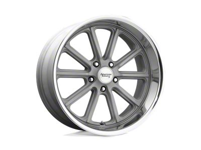 American Racing Rodder Vintage Silver with Diamond Cut Lip 5-Lug Wheel; 17x8; 0mm Offset (87-90 Dakota)