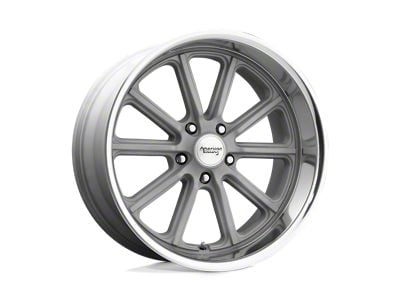 American Racing Rodder Vintage Silver with Diamond Cut Lip 5-Lug Wheel; 18x8; 0mm Offset (87-90 Dakota)