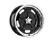 American Racing Salt Flat Gloss Black with Diamond Cut Lip 5-Lug Wheel; 20x8; 0mm Offset (87-90 Dakota)