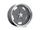 American Racing Salt Flat Mag Gray Center with Polished Barrel 5-Lug Wheel; 15x10; -38mm Offset (87-90 Dakota)