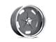 American Racing Salt Flat Mag Gray Center with Polished Barrel 5-Lug Wheel; 15x8; 0mm Offset (87-90 Dakota)