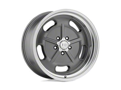 American Racing Salt Flat Mag Gray with Diamond Cut Lip 5-Lug Wheel; 17x8; 0mm Offset (87-90 Dakota)