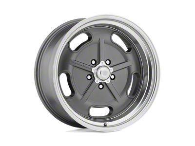 American Racing Salt Flat Mag Gray with Diamond Cut Lip 5-Lug Wheel; 22x8.5; 0mm Offset (87-90 Dakota)