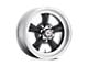 American Racing Torq Thrust D Satin Black with Machined Lip 5-Lug Wheel; 15x4.5; -15mm Offset (87-90 Dakota)