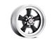 American Racing Torq Thrust D Satin Black with Machined Lip 5-Lug Wheel; 15x8; 1mm Offset (87-90 Dakota)