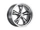 American Racing Torq Thrust II PVD Chrome 5-Lug Wheel; 15x8; -18mm Offset (87-90 Dakota)