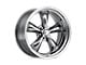 American Racing Torq Thrust II PVD Chrome 5-Lug Wheel; 17x7; 0mm Offset (87-90 Dakota)