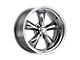 American Racing Torq Thrust II PVD Chrome 5-Lug Wheel; 20x10; 6mm Offset (05-11 Dakota)