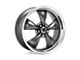 American Racing Torq Thrust M Anthracite with Machined Lip 5-Lug Wheel; 17x8; 0mm Offset (87-90 Dakota)