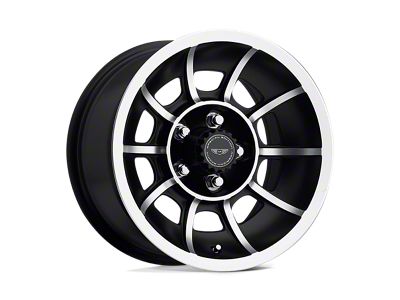 American Racing Vector Satin Black Machined 5-Lug Wheel; 15x7; 0mm Offset (87-90 Dakota)