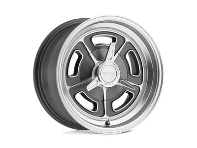 American Racing VN502 Mag Gray Machined 5-Lug Wheel; 15x5; -12mm Offset (87-90 Dakota)