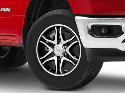 American Racing Mainline Gloss Black Machined 6-Lug Wheel; 18x8.5; 30mm Offset (19-24 RAM 1500)