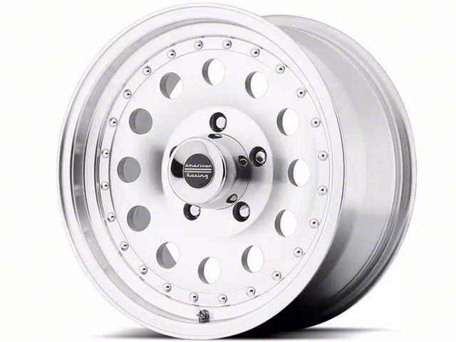 American Racing AR62 Outlaw II Machined 6-Lug Wheel; 17x8; 0mm Offset (14-18 Silverado 1500)