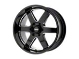 American Racing Patrol Gloss Black Milled 6-Lug Wheel; 18x9; 12mm Offset (19-24 Silverado 1500)