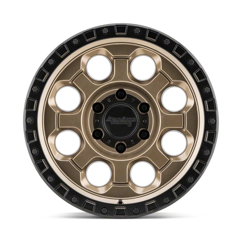 American Racing Yukon AR201 Matte Bronze with Black Lip 6-Lug Wheel ...