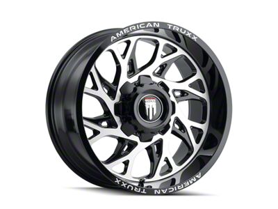 American Truxx Destiny Gloss Black Machined 8-Lug Wheel; 20x10; -24mm Offset (01-06 Sierra 2500 HD)