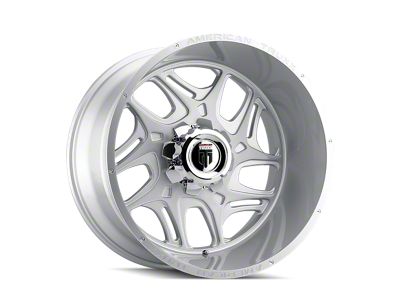 American Truxx Sweep Brushed Milled 8-Lug Wheel; 24x14; -76mm Offset (01-06 Sierra 2500 HD)