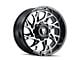 American Truxx Destiny Gloss Black Machined 5-Lug Wheel; 22x12; -44mm Offset (02-08 RAM 1500, Excluding Mega Cab)