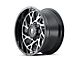 American Truxx Destiny Gloss Black Machined 5-Lug Wheel; 22x12; -44mm Offset (02-08 RAM 1500, Excluding Mega Cab)