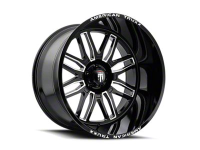 American Truxx Restless Gloss Black Milled 8-Lug Wheel; 20x10; -25mm Offset (03-09 RAM 2500)