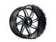 American Truxx Vortex Satin Black Milled 8-Lug Wheel; 20x10; -24mm Offset (03-09 RAM 2500)