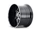 American Truxx Vortex Gloss Black Machined 8-Lug Wheel; 22x12; -44mm Offset (03-09 RAM 3500 SRW)