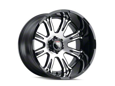 American Truxx Bomb Gloss Black Machined 6-Lug Wheel; 22x14; -76mm Offset (04-08 F-150)