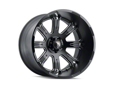 American Truxx Bomb Satin Black Milled 6-Lug Wheel; 22x14; -76mm Offset (04-08 F-150)