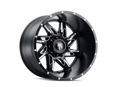 American Truxx Spyder Satin Black Milled 6-Lug Wheel; 22x14; -76mm Offset (04-08 F-150)