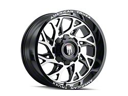 American Truxx Destiny Gloss Black Machined 6-Lug Wheel; 22x12; -44mm Offset (07-13 Sierra 1500)