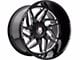 American Truxx Goliath Gloss Black Milled 6-Lug Wheel; 20x10; -24mm Offset (07-13 Sierra 1500)