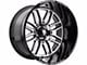 American Truxx Restless Gloss Black Machined 6-Lug Wheel; 20x10; -25mm Offset (07-13 Sierra 1500)