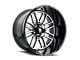 American Truxx Restless Gloss Black Machined 6-Lug Wheel; 24x14; -76mm Offset (07-13 Sierra 1500)