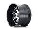 American Truxx Bomb Gloss Black Machined 8-Lug Wheel; 22x14; -76mm Offset (11-14 Sierra 2500 HD)