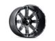 American Truxx Bomb Satin Black Milled 8-Lug Wheel; 22x14; -76mm Offset (11-14 Sierra 2500 HD)