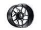 American Truxx Sweep Satin Black Milled 8-Lug Wheel; 24x14; -76mm Offset (11-14 Sierra 2500 HD)