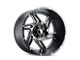 American Truxx Spurs Satin Black Milled 8-Lug Wheel; 24x14; -76mm Offset (11-14 Sierra 3500 HD SRW)